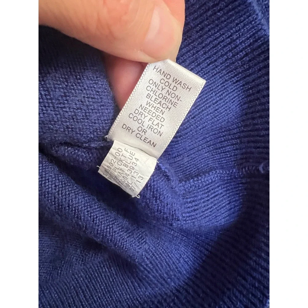 Men s Blue Banana Republic‎ Long Sleeve Full Zip Wool Cardigan Size L